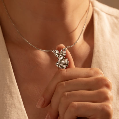 Majestic stag pendant with intricate antler detailing