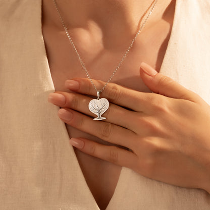 Meaningful Tree of Life pendant styled for everyday wear