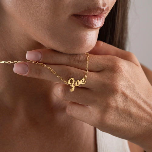 Personalized Name Necklace | Dainty Gold Name Jewelry
