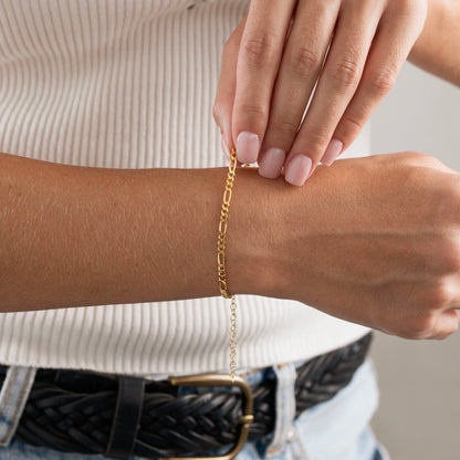 Gold Chain Bracelet – Minimalist Dainty Link Bracelet