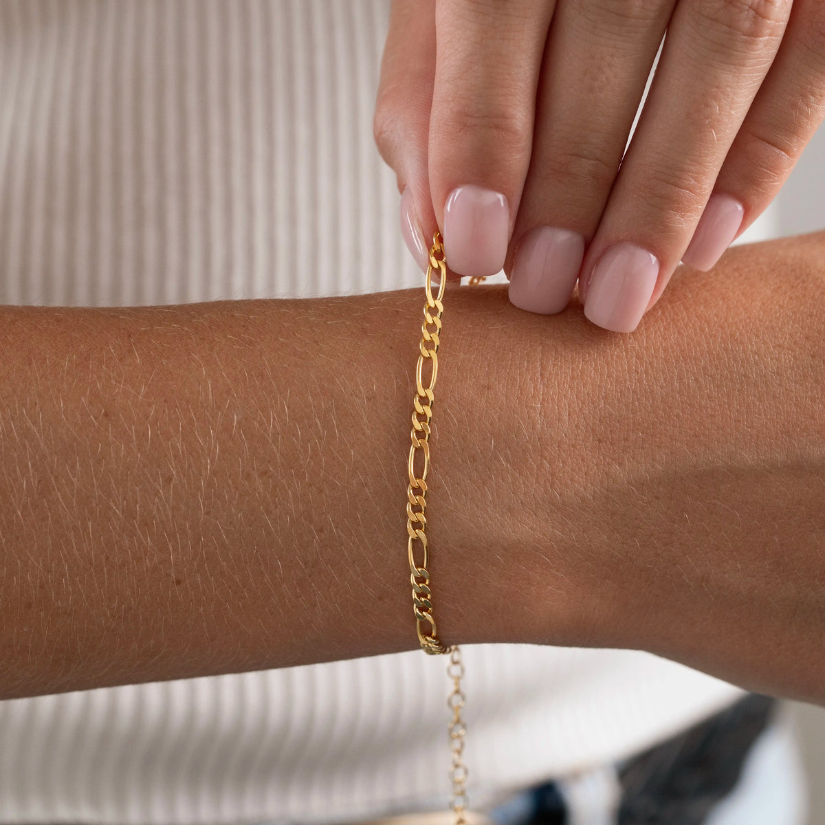 Gold Chain Bracelet – Minimalist Dainty Link Bracelet