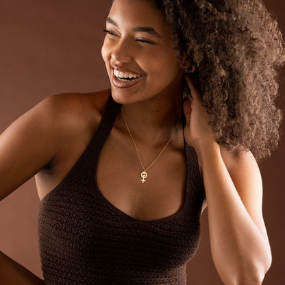 Feminist Venus pendant necklace gift for her