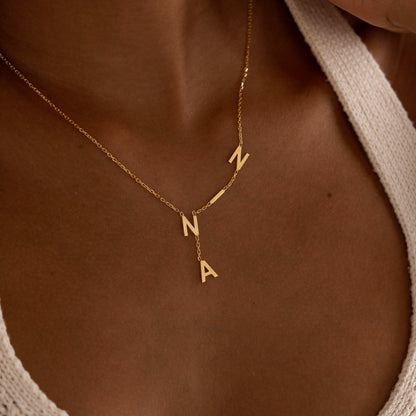 Custom letter necklace gift for women