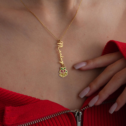 Custom name and present charm close view