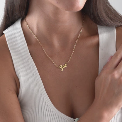 Personalized Name Necklace | Dainty Gold Name Jewelry